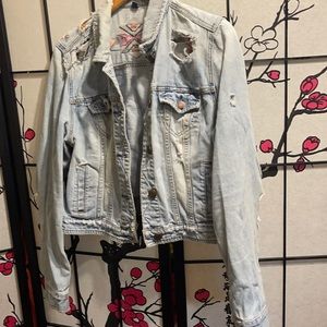 Distressed Jean Jacket